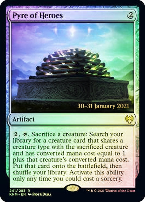 Pyre of Heroes  [Kaldheim Prerelease Promos] | Dumpster Cat Games