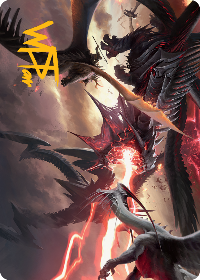 Invasion of Tarkir Art Card (Gold-Stamped Signature) [March of the Machine Art Series] | Dumpster Cat Games