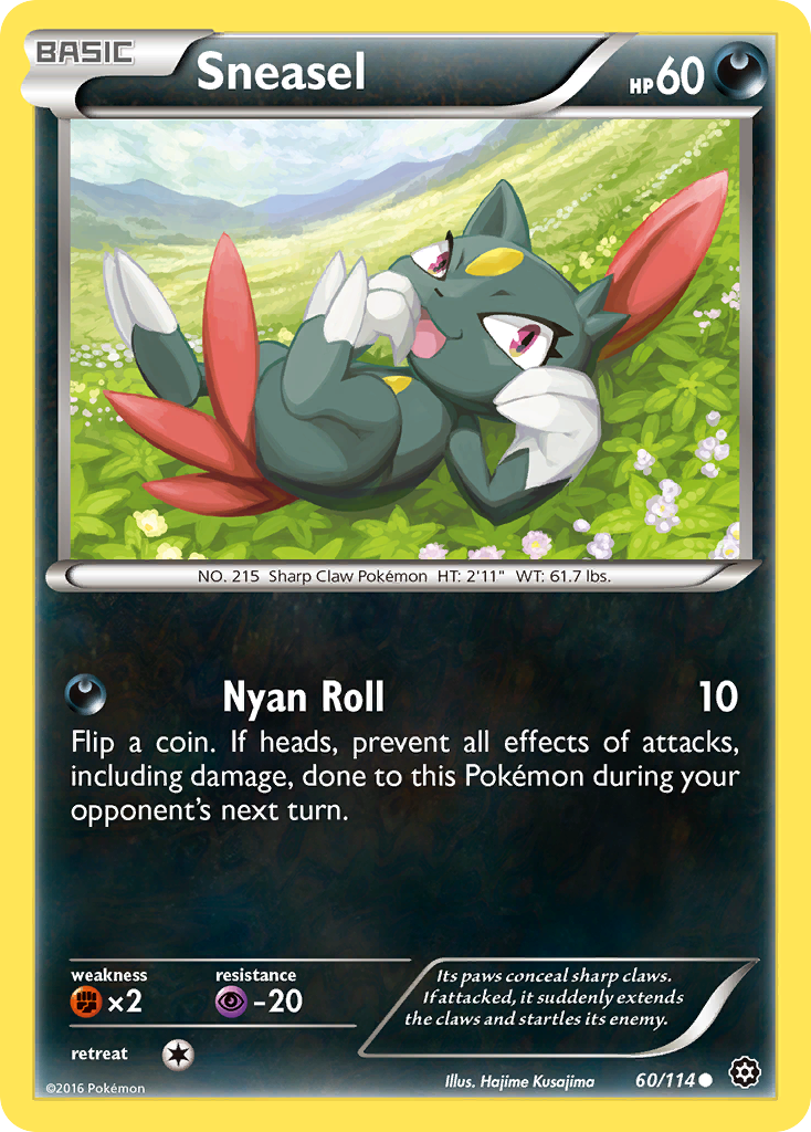 Sneasel (60/114) [XY: Steam Siege] | Dumpster Cat Games
