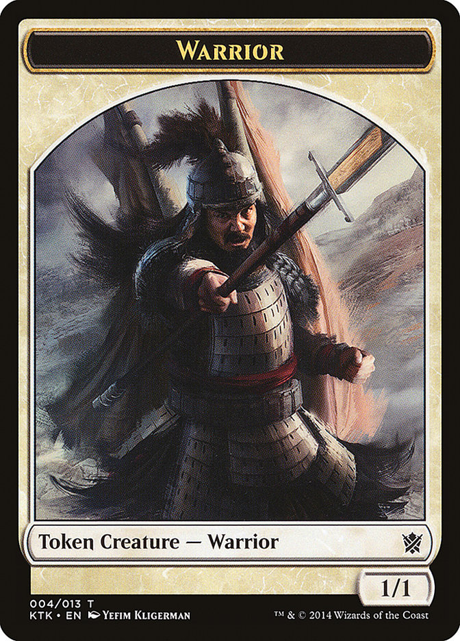 Warrior (004/013) [Khans of Tarkir Tokens] | Dumpster Cat Games