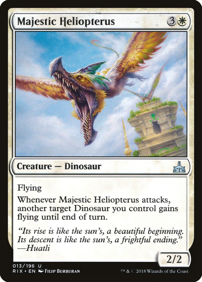 Majestic Heliopterus [Rivals of Ixalan] | Dumpster Cat Games