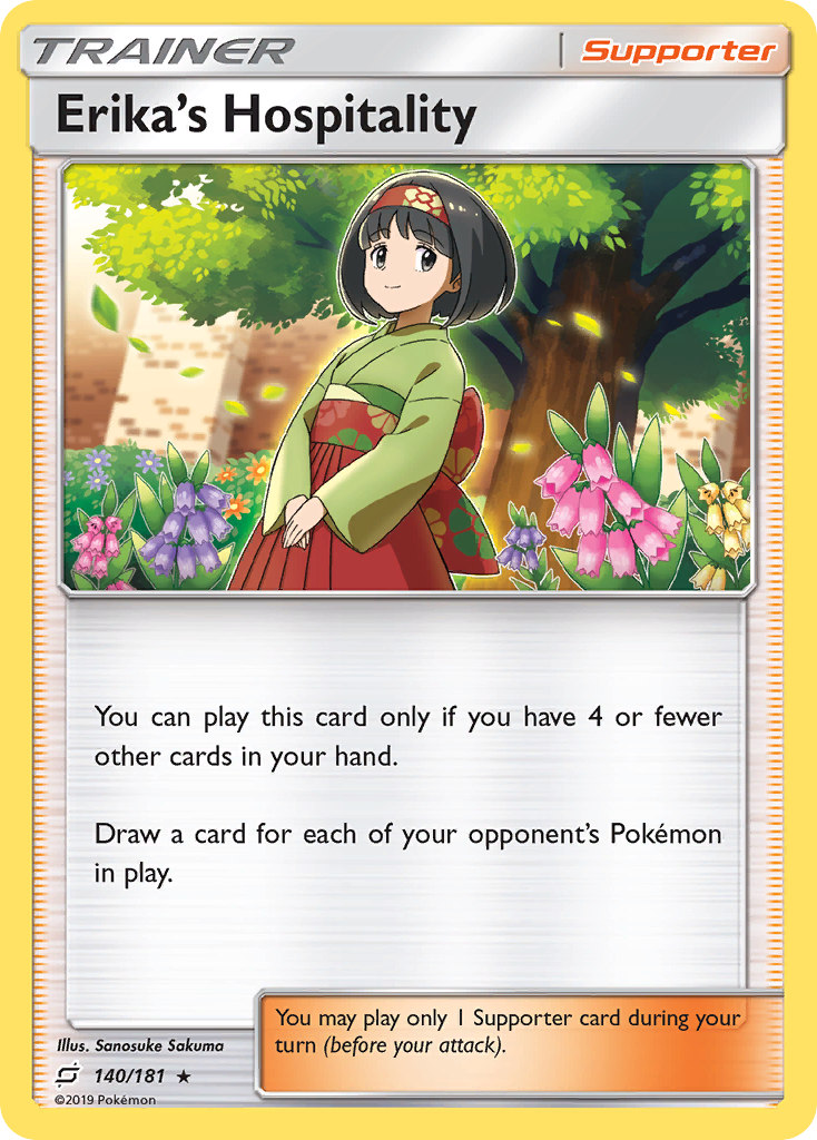 Erika's Hospitality (140/181) [Sun & Moon: Team Up] | Dumpster Cat Games