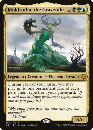Muldrotha, the Gravetide [Dominaria] | Dumpster Cat Games