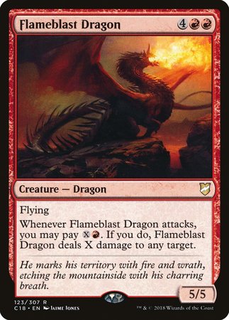 Flameblast Dragon [Commander 2018] | Dumpster Cat Games