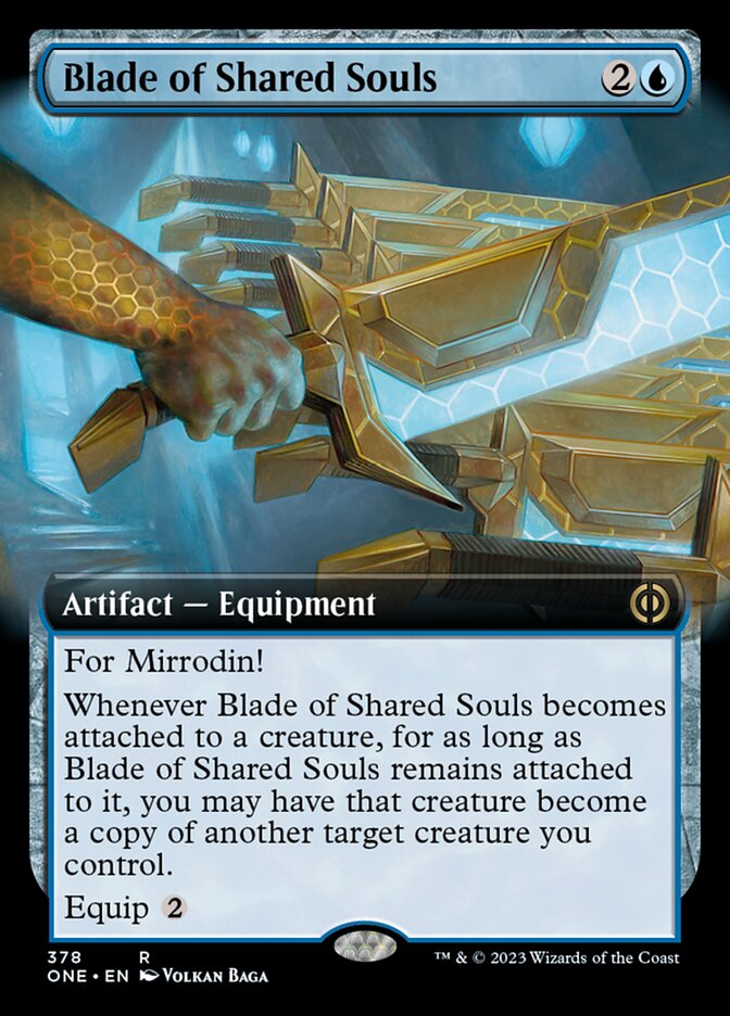 Blade of Shared Souls (Extended Art) [Phyrexia: All Will Be One] | Dumpster Cat Games