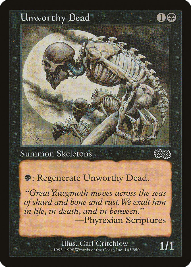 Unworthy Dead [Urza's Saga] | Dumpster Cat Games