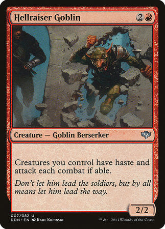 Hellraiser Goblin [Duel Decks: Speed vs. Cunning] | Dumpster Cat Games