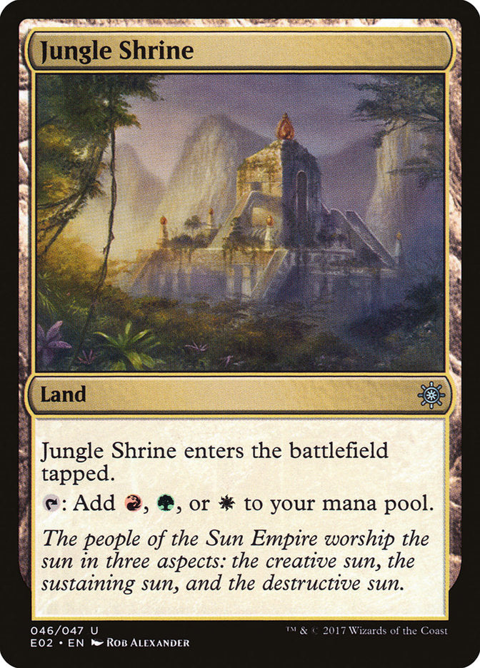Jungle Shrine [Explorers of Ixalan] | Dumpster Cat Games