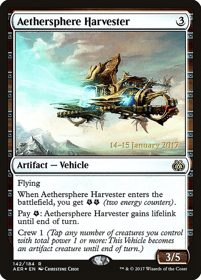Aethersphere Harvester  [Aether Revolt Prerelease Promos] | Dumpster Cat Games
