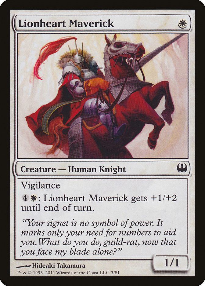 Lionheart Maverick [Duel Decks: Knights vs. Dragons] | Dumpster Cat Games