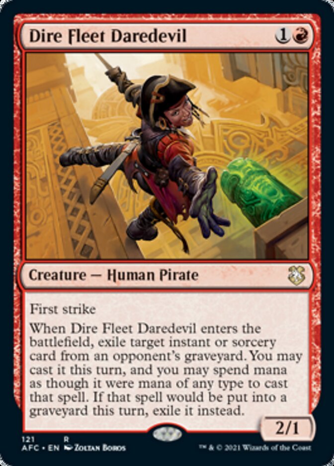 Dire Fleet Daredevil [Dungeons & Dragons: Adventures in the Forgotten Realms Commander] | Dumpster Cat Games