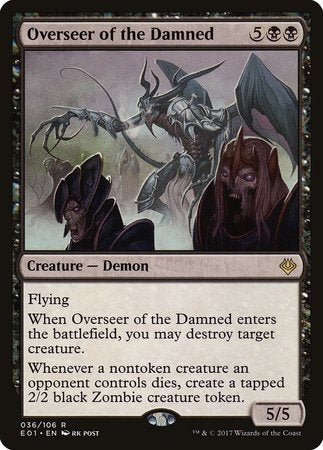 Overseer of the Damned [Archenemy: Nicol Bolas] | Dumpster Cat Games