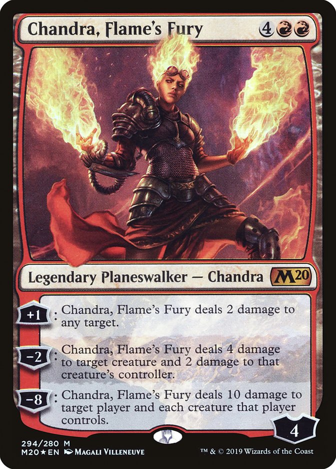 Chandra, Flame's Fury [Core Set 2020] | Dumpster Cat Games