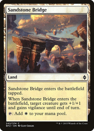 Sandstone Bridge [Battle for Zendikar] | Dumpster Cat Games