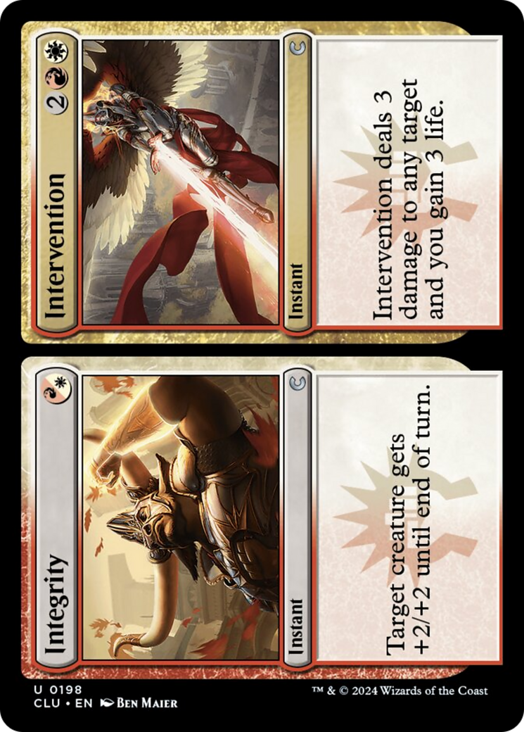 Integrity // Intervention [Ravnica: Clue Edition] | Dumpster Cat Games