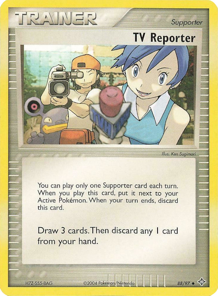 TV Reporter (88/97) [EX: Battle Stadium] | Dumpster Cat Games