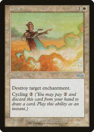 Clear [Urza's Saga] | Dumpster Cat Games