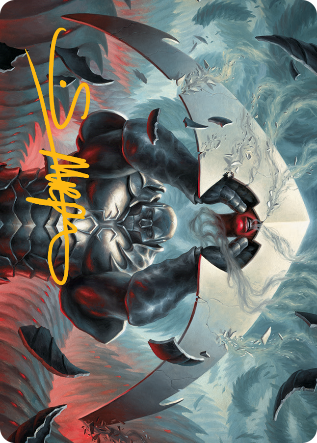 Mirrodin Avenged Art Card (Gold-Stamped Signature) [March of the Machine Art Series] | Dumpster Cat Games