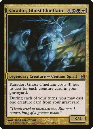 Karador, Ghost Chieftain [Commander 2011] | Dumpster Cat Games