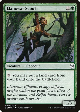 Llanowar Scout [Dominaria] | Dumpster Cat Games