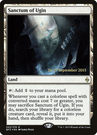 Sanctum of Ugin [Battle for Zendikar Promos] | Dumpster Cat Games
