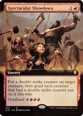 Spectacular Showdown (Extended Art) [Commander Legends: Battle for Baldur's Gate] | Dumpster Cat Games