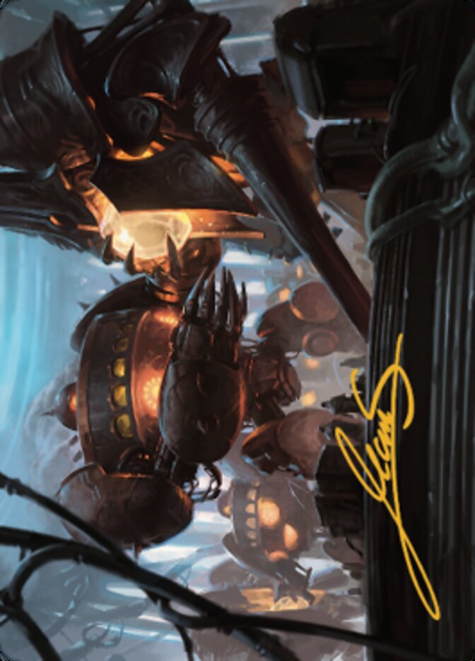 Autonomous Assembler Art Card (Gold-Stamped Signature) [The Brothers' War Art Series] | Dumpster Cat Games