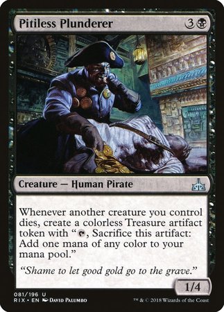 Pitiless Plunderer [Rivals of Ixalan] | Dumpster Cat Games