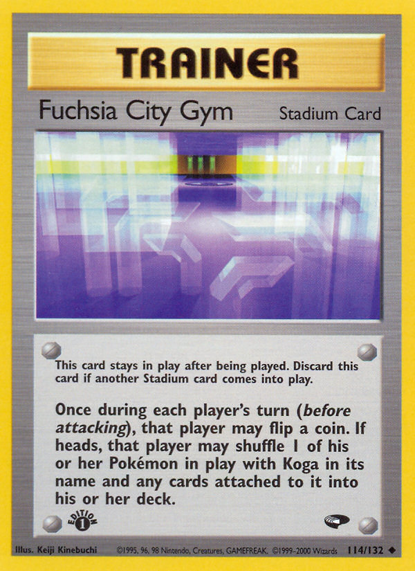 Fuchsia City Gym (114/132) [Gym Challenge 1st Edition] | Dumpster Cat Games