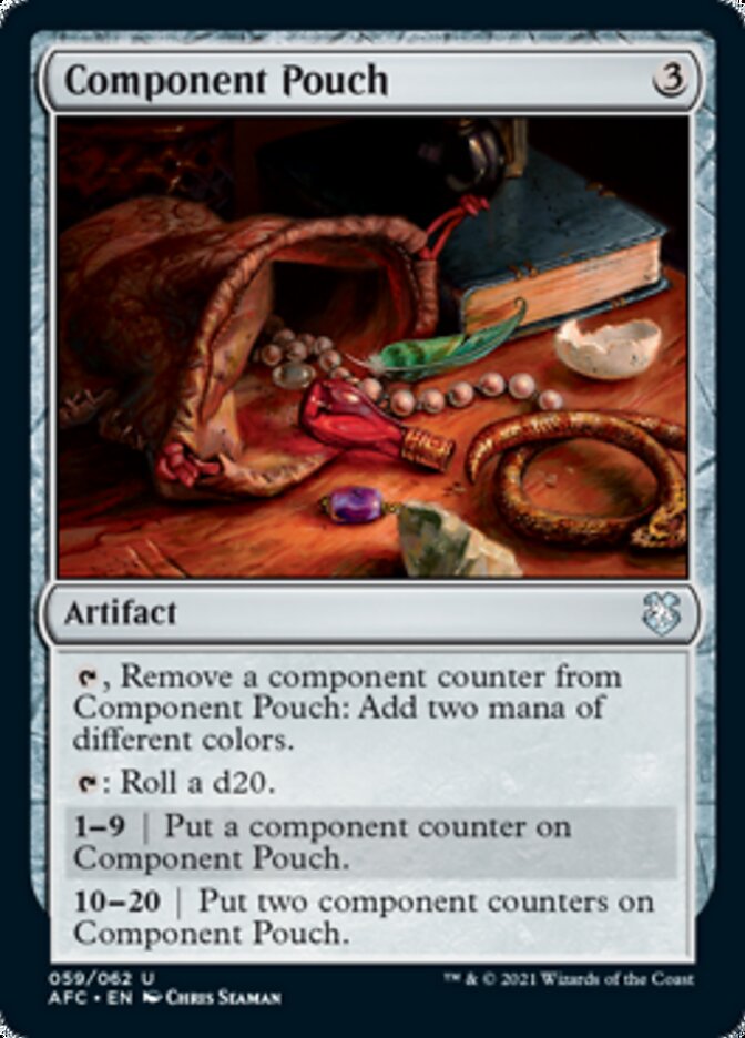 Component Pouch [Dungeons & Dragons: Adventures in the Forgotten Realms Commander] | Dumpster Cat Games