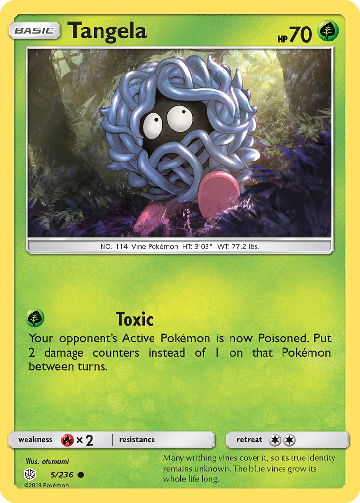 Tangela (5/236) [Sun & Moon: Cosmic Eclipse] | Dumpster Cat Games