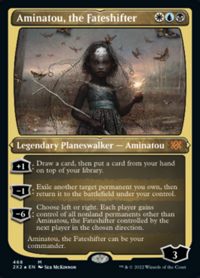 Aminatou, the Fateshifter (Foil Etched) [Double Masters 2022] | Dumpster Cat Games