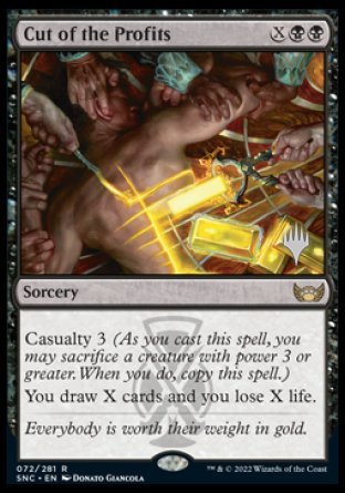 Cut of the Profits (Promo Pack) [Streets of New Capenna Promos] | Dumpster Cat Games