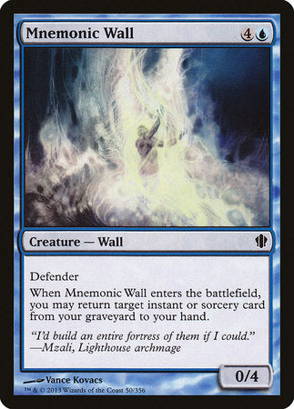 Mnemonic Wall [Commander 2013] | Dumpster Cat Games