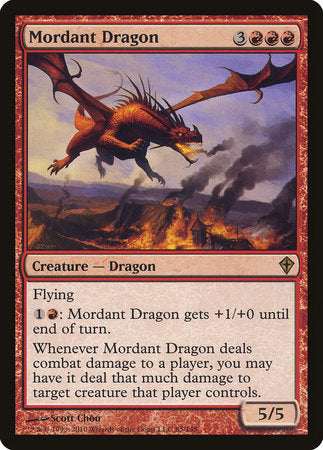 Mordant Dragon [Worldwake] | Dumpster Cat Games