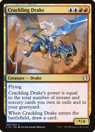 Crackling Drake [Commander 2019] | Dumpster Cat Games