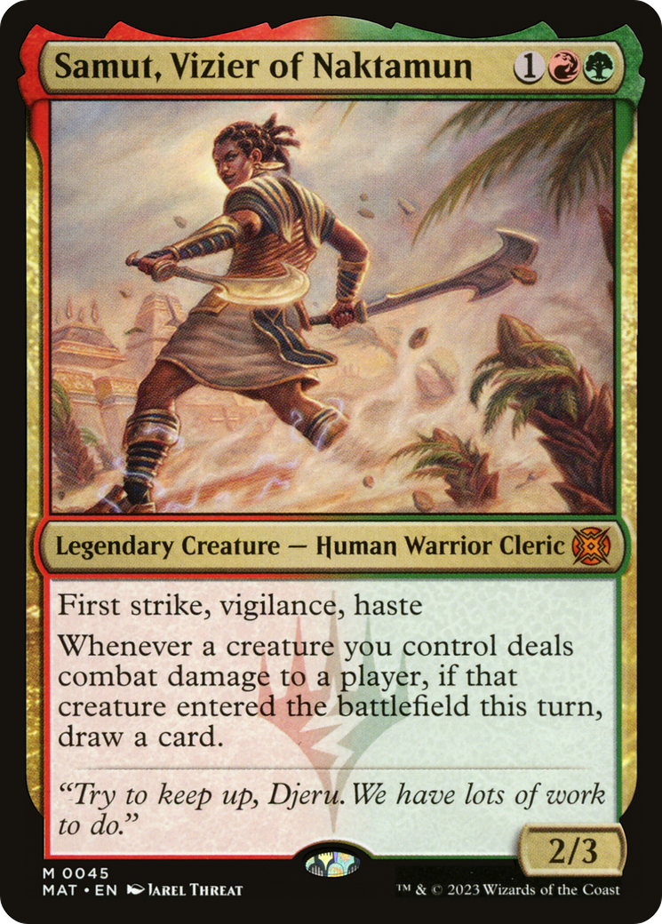 Samut, Vizier of Naktamun [March of the Machine: The Aftermath] | Dumpster Cat Games