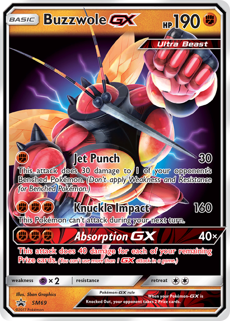 Buzzwole GX (SM69) [Sun & Moon: Black Star Promos] | Dumpster Cat Games