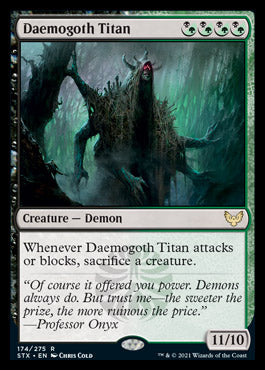 Daemogoth Titan [Strixhaven: School of Mages] | Dumpster Cat Games