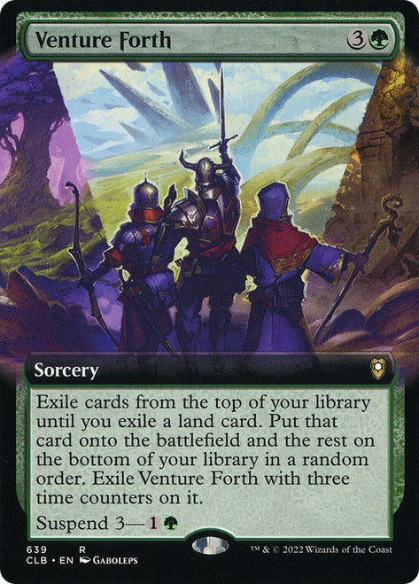 Venture Forth (Extended Art) [Commander Legends: Battle for Baldur's Gate] | Dumpster Cat Games