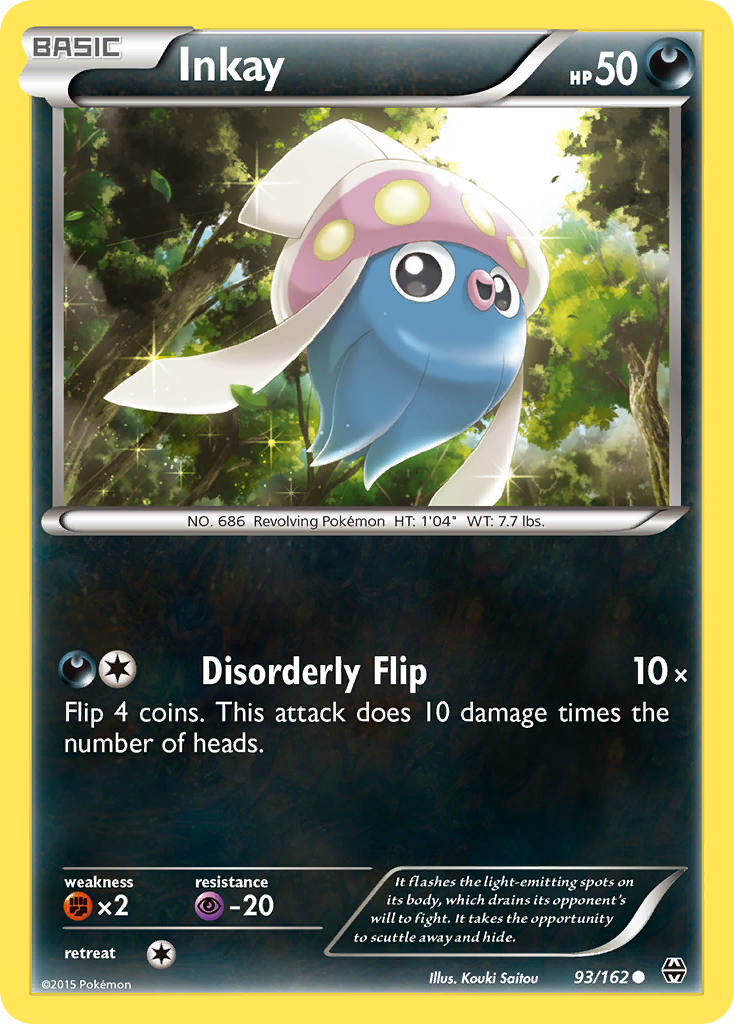 Inkay (93/162) [XY: BREAKthrough] | Dumpster Cat Games