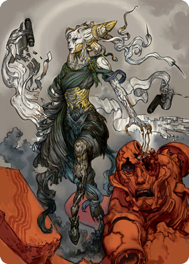 Tamiyo, Compleated Sage Art Card [Kamigawa: Neon Dynasty Art Series] | Dumpster Cat Games