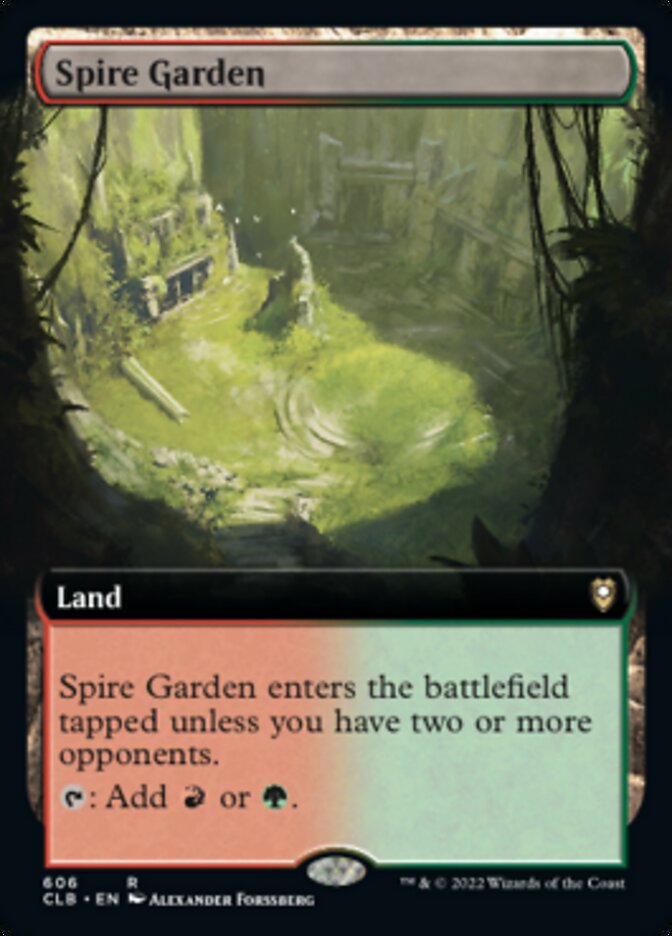 Spire Garden (Extended Art) [Commander Legends: Battle for Baldur's Gate] | Dumpster Cat Games