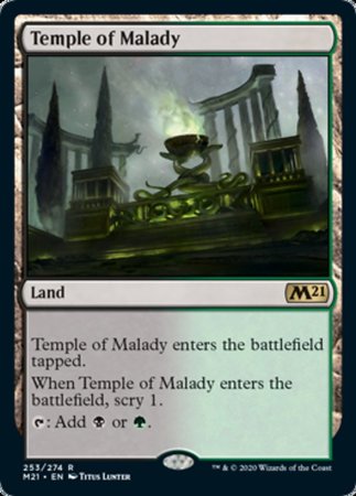 Temple of Malady [Core Set 2021] | Dumpster Cat Games