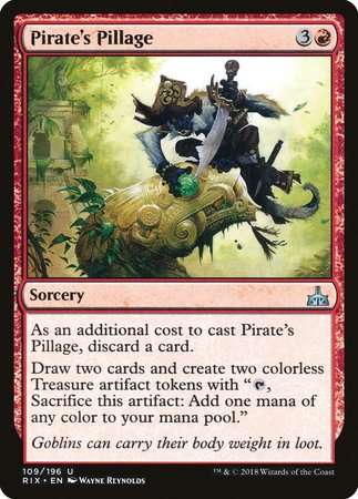 Pirate's Pillage [Rivals of Ixalan] | Dumpster Cat Games