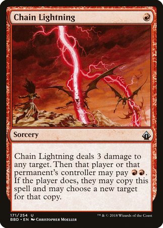 Chain Lightning [Battlebond] | Dumpster Cat Games