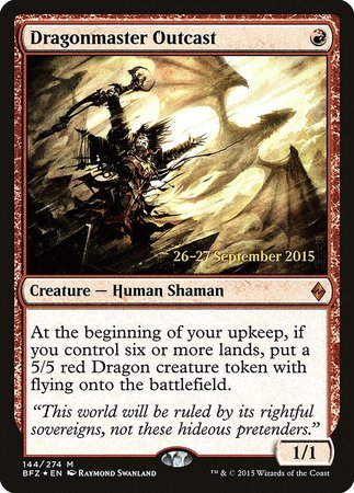 Dragonmaster Outcast [Battle for Zendikar Promos] | Dumpster Cat Games