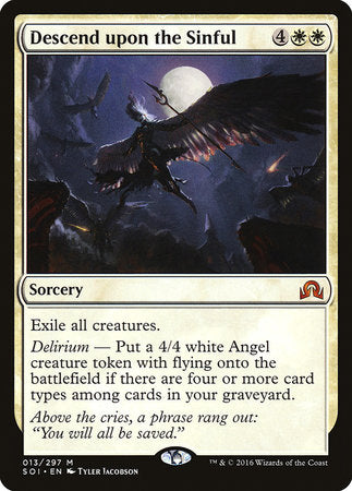 Descend upon the Sinful [Shadows over Innistrad] | Dumpster Cat Games