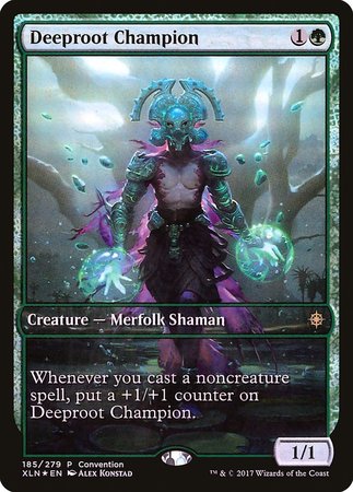 Deeproot Champion (2018 Convention Exclusive) [Ixalan Promos] | Dumpster Cat Games