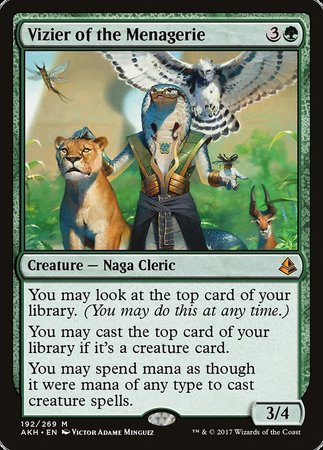 Vizier of the Menagerie [Amonkhet] | Dumpster Cat Games